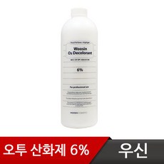 우신 알앤비 오투 염색 산화제(탈색제) 6% 1000ml, 우신산화제9%, 1개, 1L