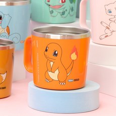 릴팡 포켓몬스터 식기세척기용 스텐컵 L, 파이리, 1개, 260ml