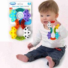 올몰 트위스트 유아 아기 딸랑이 소리나는장난감 질감 흔들기