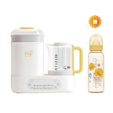 Piyo 黃色小鴨 多功能調乳消毒鍋 贈PES媽咪乳感奶瓶x1, 1個, 詳見圖檔#83625+83498