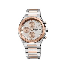 RENOMA WATCH 레노마 RE2504RCSV 남성 메탈크로노그래프시계 로즈골드실버