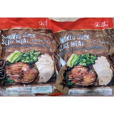 훈제오리 슬라이스 800g 1개 대용량 업소용 냉동 아이스박스, 2개