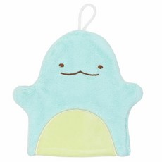 Sumikkogurashi 角落生物 吸水速乾擦髮巾, 1個, 蜥蜴（現貨）, 藍色