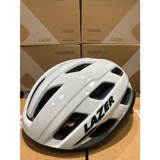LAZER STRADA KinetiCore 全能型 自行車安全帽 白色, 1個, S(52-56cm)