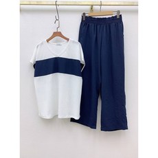 韓系套裝 藍色, 藍