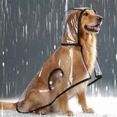 정그리마켓 반려견비옷 강아지판초우비, L