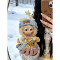 인형옷 드레스 스커트 귀여운인형옷 인형옷세트 아이돌인형 애착인형 꾸미기, 노란 파란 스웨터 3세트