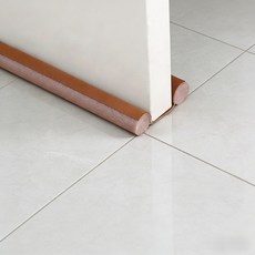 간편 설치 문틈 막이 벨크로 접착식 문풍지 방음 씰링 주택 수리 원룸 필수 잡화, 2개, 브라운