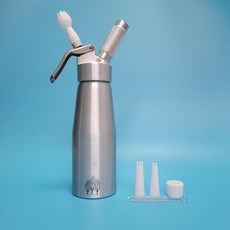桃園出貨 奶油槍 奶油發泡器 多功能慕斯槍 氮氣冷萃咖啡雪頂奶油槍, 500ml-AMC獨家 金屬銀星空