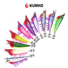 금호조침 탈론 삼봉에기 스몰사이즈 10마리세트, 1세트, 10g, 10종 1세트, 10g, 10종