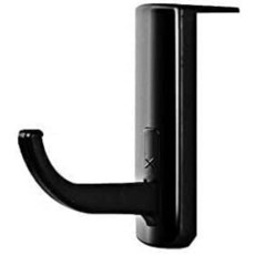 블랙 헤드폰 홀더 휴대용 사이즈 헤드폰 스탠드 범용 헤드폰 헤드 세트 행거 벽 후크 PC 모니터 이어폰 스탠드 랙 홀더 랙 헤드폰 이어버드 및 액세서리 액세서리, 블랙 헤드폰 홀더 휴대용 사이즈 헤드폰 스탠드 범용,