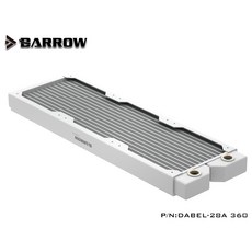 Barrow 紫銅水冷排28mm厚Dabel-28a 360 (白色), 1個