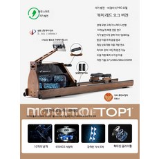 워터 로잉머신 PRO MAX 노젓기 전신 운동기구, 자가발전-북미레드오크-일체형, 단일 모델