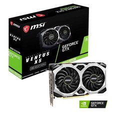 MSI 게이밍 지포스 GTX 1660 슈퍼 192비트 HDMIDP 6GB GDRR6 HDCP 지원 DirectX 12 듀얼 팬 VR 레디 OC 그래픽 카드 (GTX VENTUS