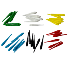 CUESOUL 超級耐用軟式飛鏢針 2BA螺紋規格 電子飛鏢專用 多色隨機, 10個, CUESOUL (鏢頭), 顏色隨機