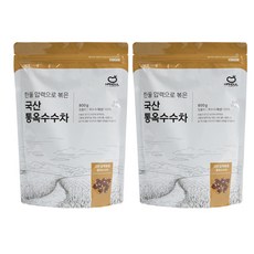 한둘 압력으로 볶은 국산 통옥수수차 800g, 2팩, 2개, 1개