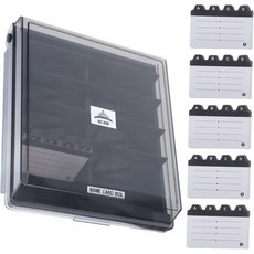 12015284 명함 케이스 거치대 꽂이 Uonlytech 홀더 대용량 두꺼운 플라스틱 소재 안정적인 보관 박스 데스크탑 카드 스탠드, 12015284 명함 케이스 거치대 꽂이 Uonlyte