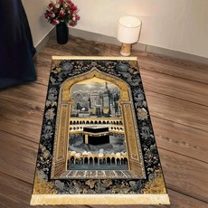 비카마 접이식 무슬림 기도 매트 세탁 여행용 이슬람 카펫 살라 이드 라마단용 쿠션 바닥, 1. YLB-1