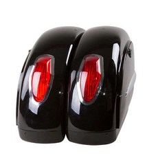 오토바이 사이드백 바이크 하드 사이드박스 가죽 리어백, I. K19 후면 선반