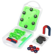 자기장분포 나침반 바늘움직임 중등실험용 자석키트 탐구수업 물리작용 과학실험세트, 1세트