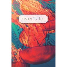 다이버의 기록장 다이빙 기록책 | 13.3cm x 20.3cm SCUBA 기록 소프트 커버 해파리, 다이버의 기록장 다이빙 기록책 | 13.3cm x 20