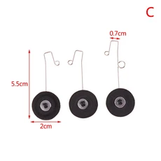 1세트 RC 폼 핸드 글라이더 랜딩 기어 키트 휠 포함 비행기 액세서리 세스나 J-11 SU27 Z51 F22, 03 C
