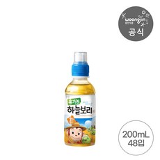 웅진 [웅진직영][추가적립] 유기농하늘보리 200ml x 48개 (총2박스/별도배송)