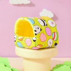 겨울 햄스터 둥지 귀여운 애완조류 벨벳 면 작은 애완동물 앵무새 소동물, 1개, A. S (8 x8cm)