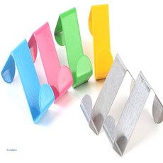 컬러 스틸 고리 2P 수건걸이, 핑크