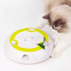 고양이 두더지 장난감 자동 움이직이는 캣펀치 냥냥펀치, 1세트, 화이트