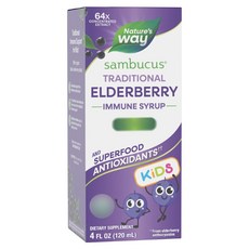 네이쳐스웨이 어린이용 삼부커스 엘더베리 시럽, 1개, 120ml