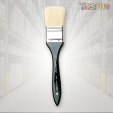 티엔에스 화홍 유화평백붓 145 2호 40mm 납작붓 미술붓