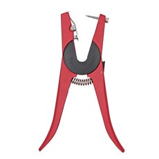 가축 이표장착기 돼지 소 한우 귀표 번호표 농장 사육 축산 관리용 식별표, 레드 귀걸이 펜치