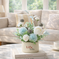 온그로우 관리 편한 생화 느낌 인테리어 조화, 1개, 블루