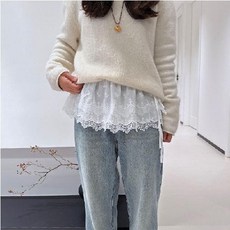 이거찜 레이어드의 완성 레이스 랩 스커트 힙커버 스커트레깅스 엉덩이가