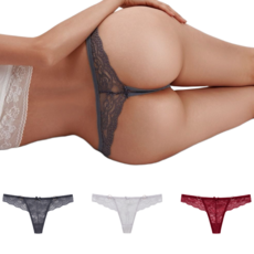 에브린 섹시한 여자 t팬티 망사팬티 세트