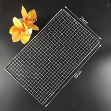 精選優品 304不鏽鋼燒烤網，食品級烤箱網，加粗加密戶外烤肉網，烘焙冷卻瀝油多用途, 1個, 長39厘米x寬24厘米, 長39厘米x寬24厘米