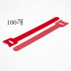 케이블 타이, 붉은색, 100개