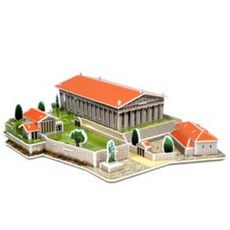 크래커플러스 3D 입체 퍼즐 아크로폴리스 IQ 집중력, 47피스, 1개