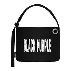 [블랙퍼플] 캔버스 프린팅 에코백 Canvas Printed Eco Bag_BLACK
