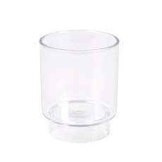 에이치 투명 양치컵 국산 욕실 플라스틱 컵 칫솔 받침대 거치대, 에이치 양치컵, 1개