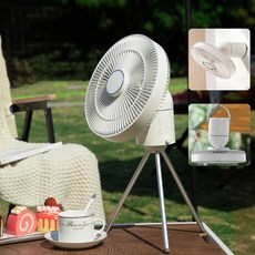KOSKI 다용도 휴대용 리모컨 캠핑선풍기 벽걸이 스탠딩 F25, 그레이