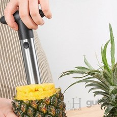 더휴즈 파인애플 필러 슬라이서 커팅칼 껍질 제거기 과일커팅기, 1개