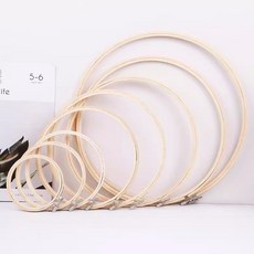 【開發票/統編】歐式刺繡工具竹製繡繃繡框 多尺寸可選 (10-30cm) 十字繡/蘇繡可用, 1個, 竹子繡繃-8cm 最小