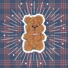 빌리네집 쿼카 모루인형 만들기 DIY 키트 복실 키링, 브라운