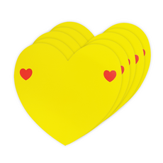 The Good Day 愛心展示卡 黑色, 黃色, 50個