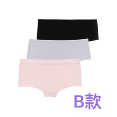 黛安芬 Triumph 生理褲 3入組 B款素面 親膚透氣 安心防漏 舒適貼身 L碼, B款素面,L