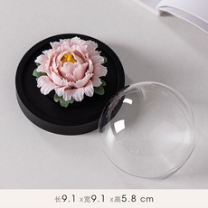 手捏陶瓷牡丹擴香器, 1個, 花開富貴-[粉色]