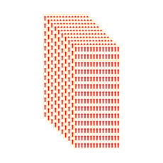 2100개입 레드 화살표 스티커 10장, 레드(S1113) 2100개, 1세트