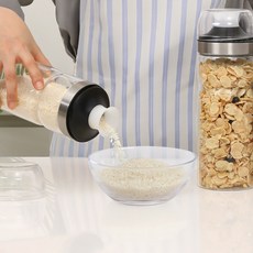 키텐실 블랙엣지 내열유리 밀폐 보관용기, 1100ml, 1개